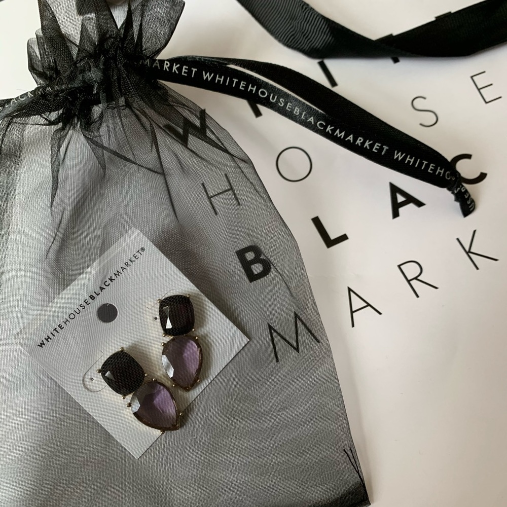 White House Black Market Purple Earrings